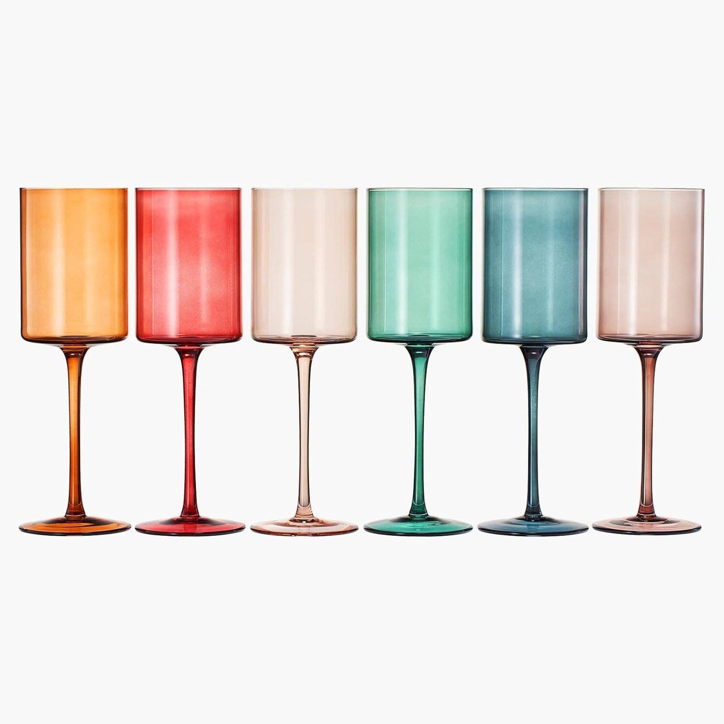 Glasses | Square Wine | 6 Multi