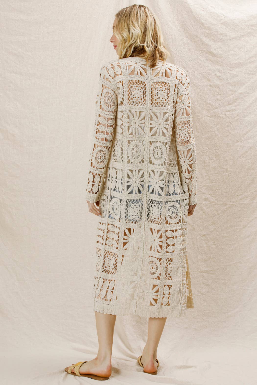 Maxi Crochet Kimono