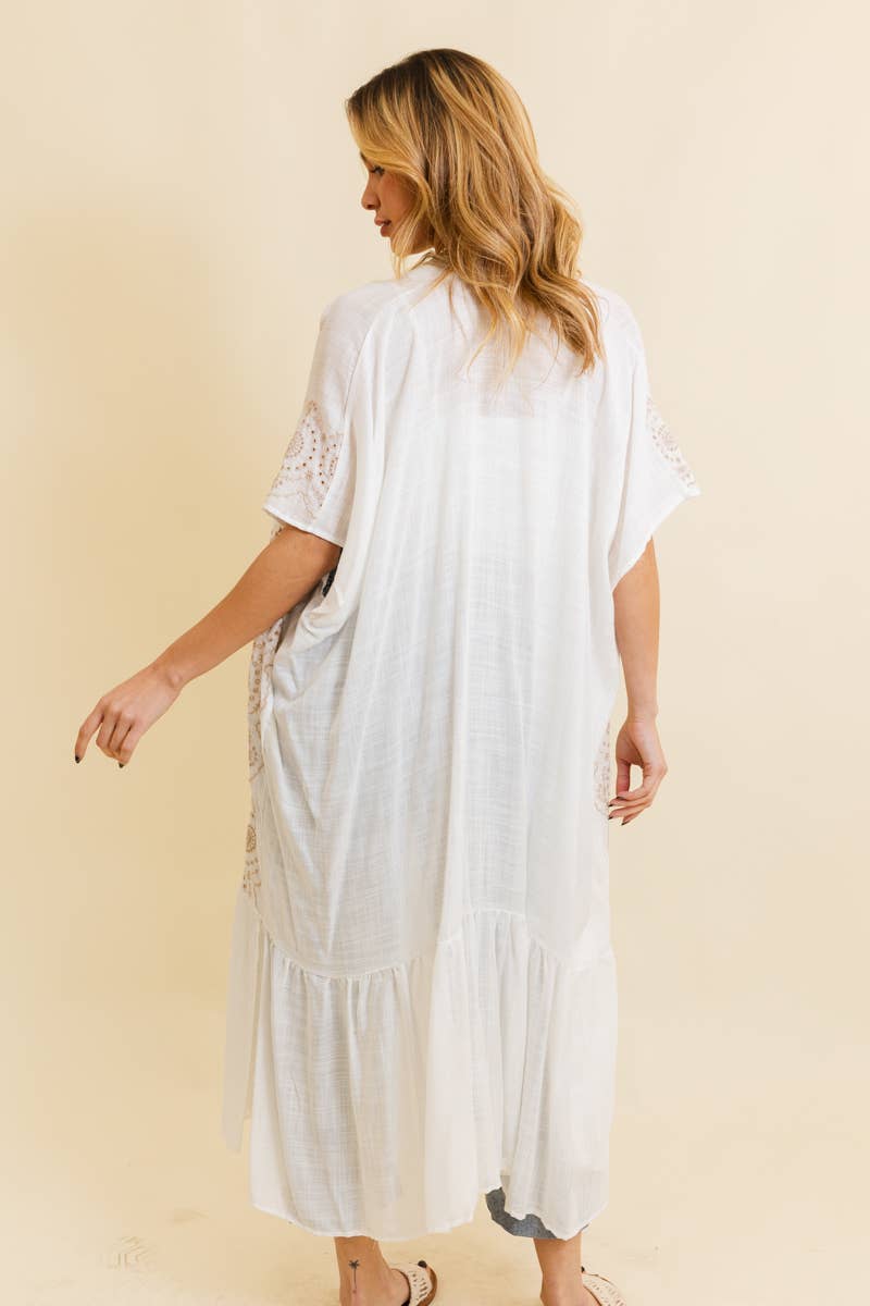 Kimono | Tribal Maxi | Off White