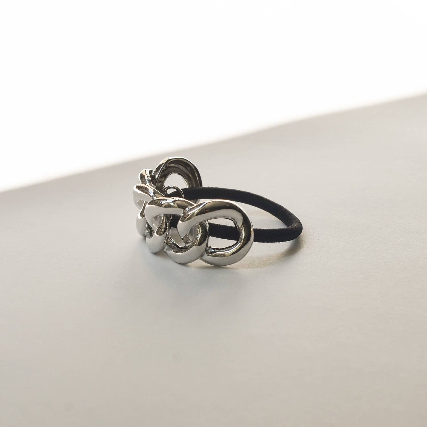 Chain Metal Ponytail Cuff Hair Tie | Silver