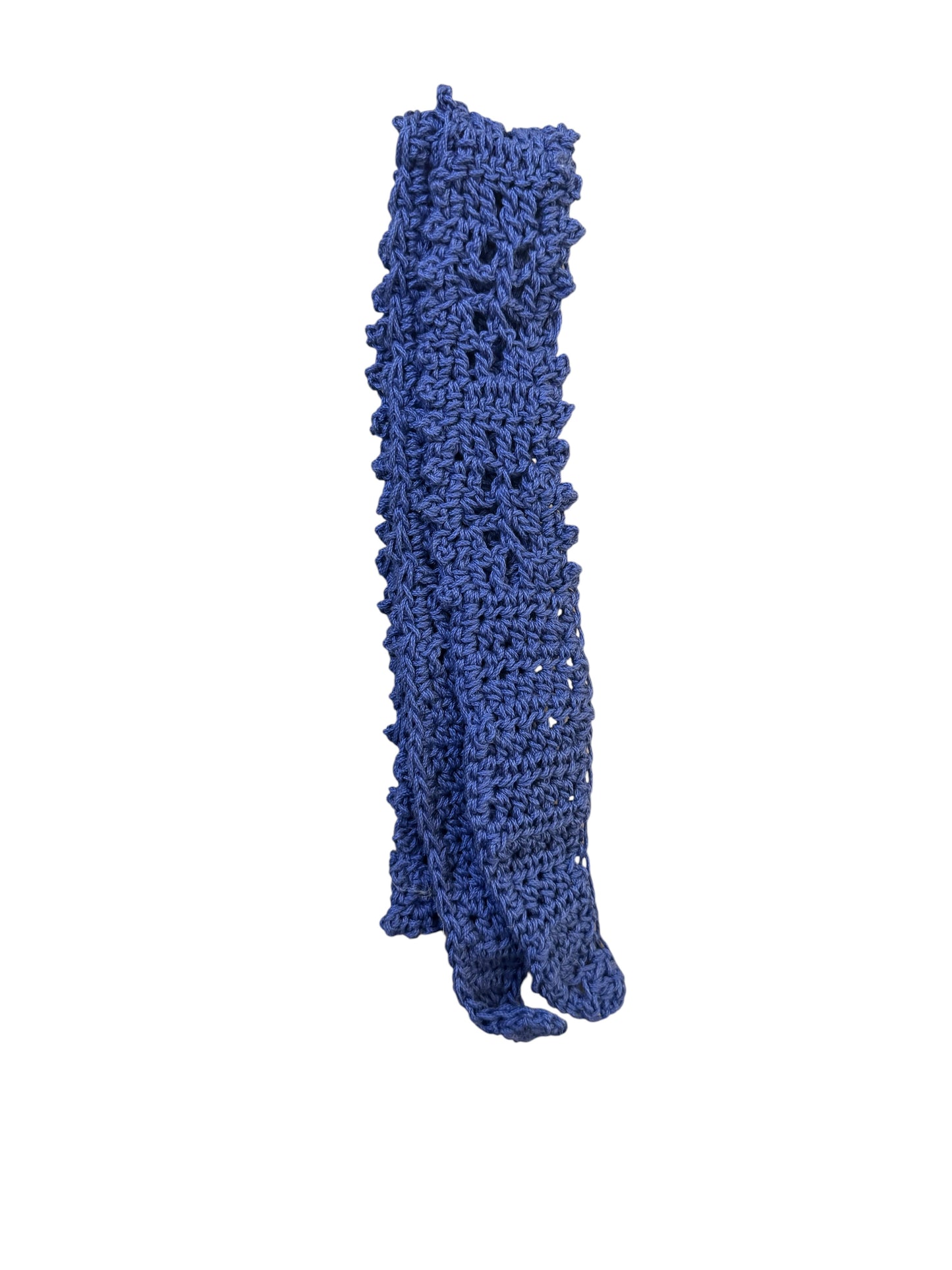 Hand-Crocheted Thin Neck Scarf