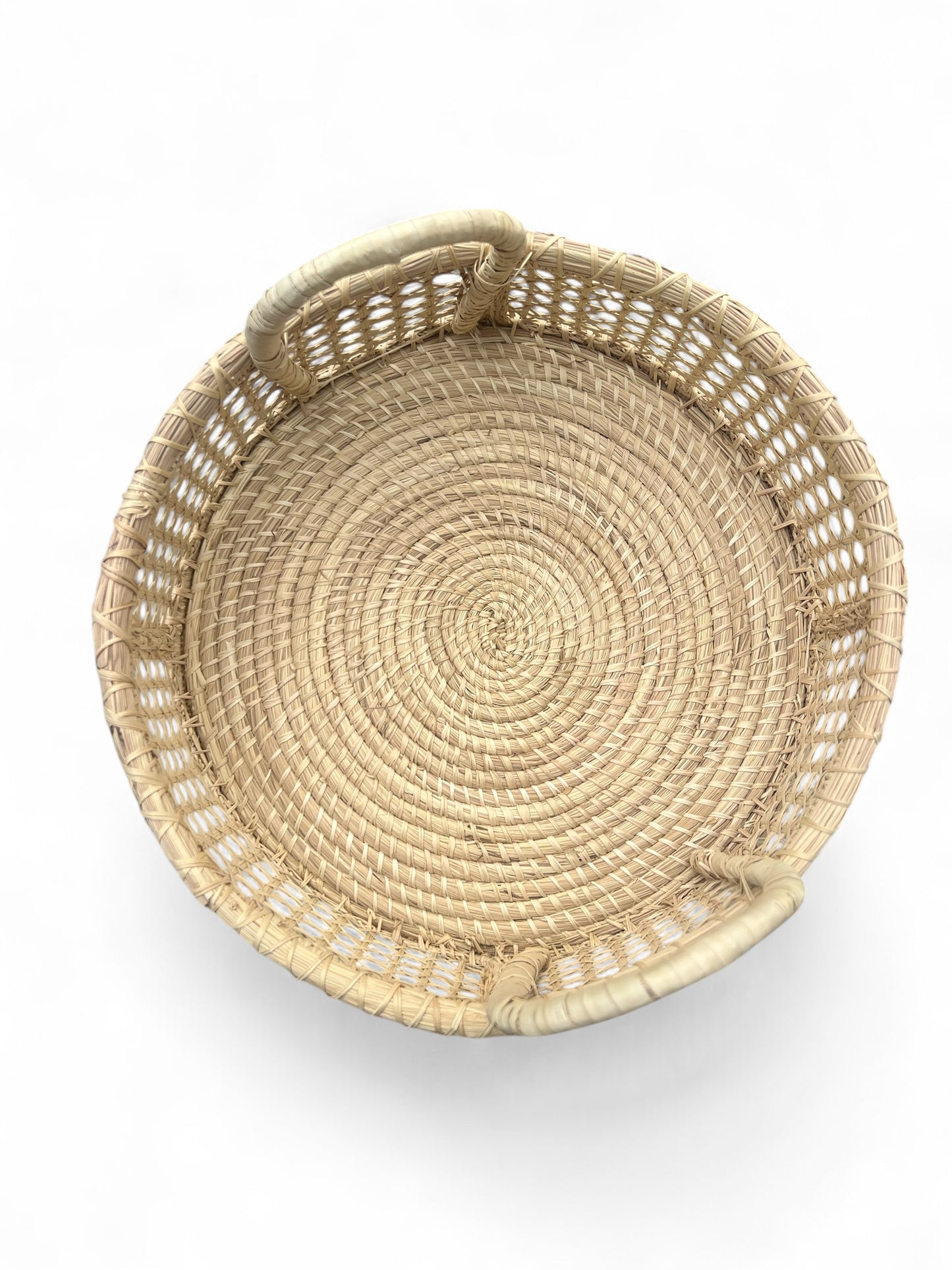 Handwoven Basket with Handles