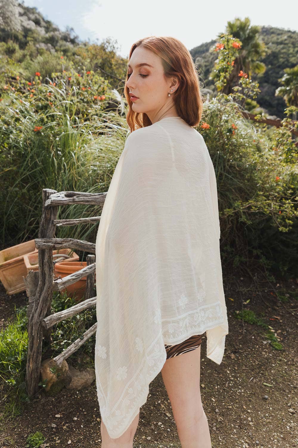 Kimono | Embroidered | Dusty Rose