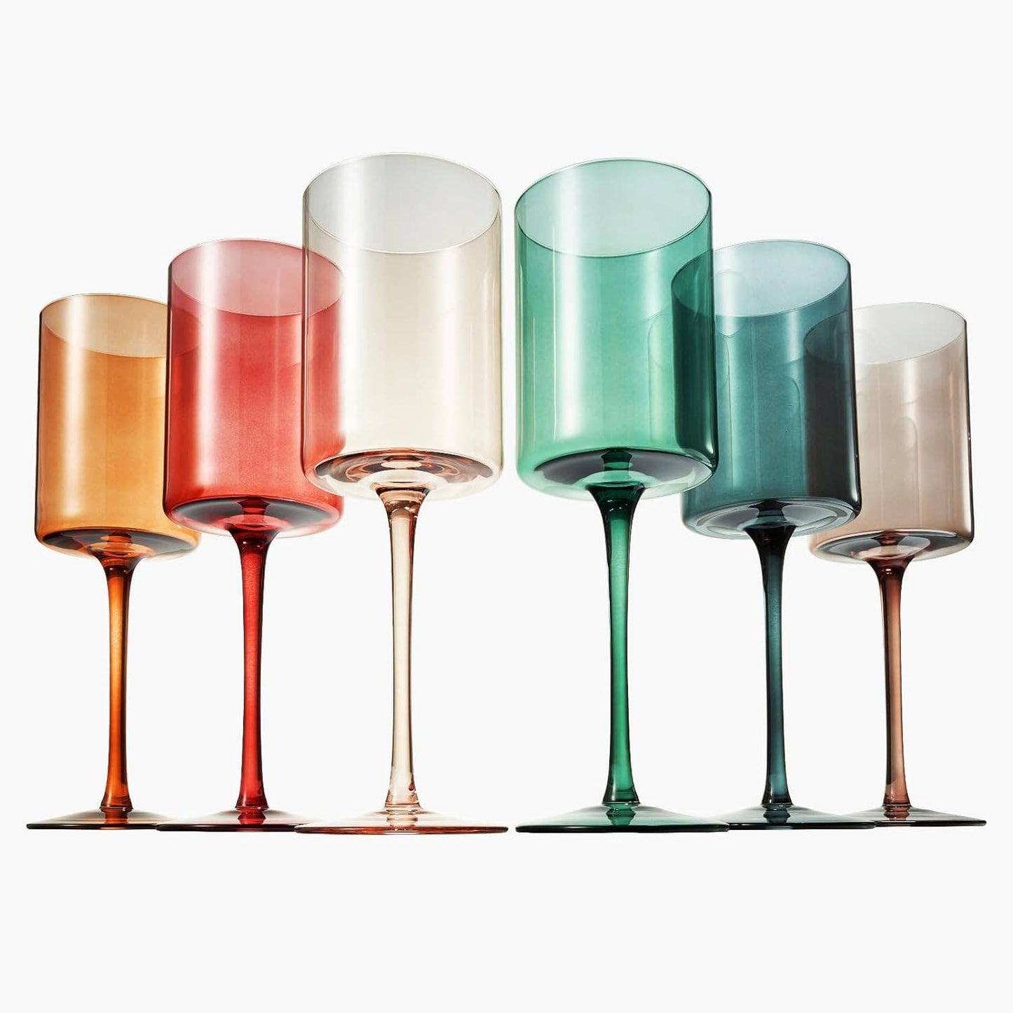 Glasses | Square Wine | 6 Multi