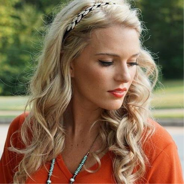 Headband | Rhinestone Leaf