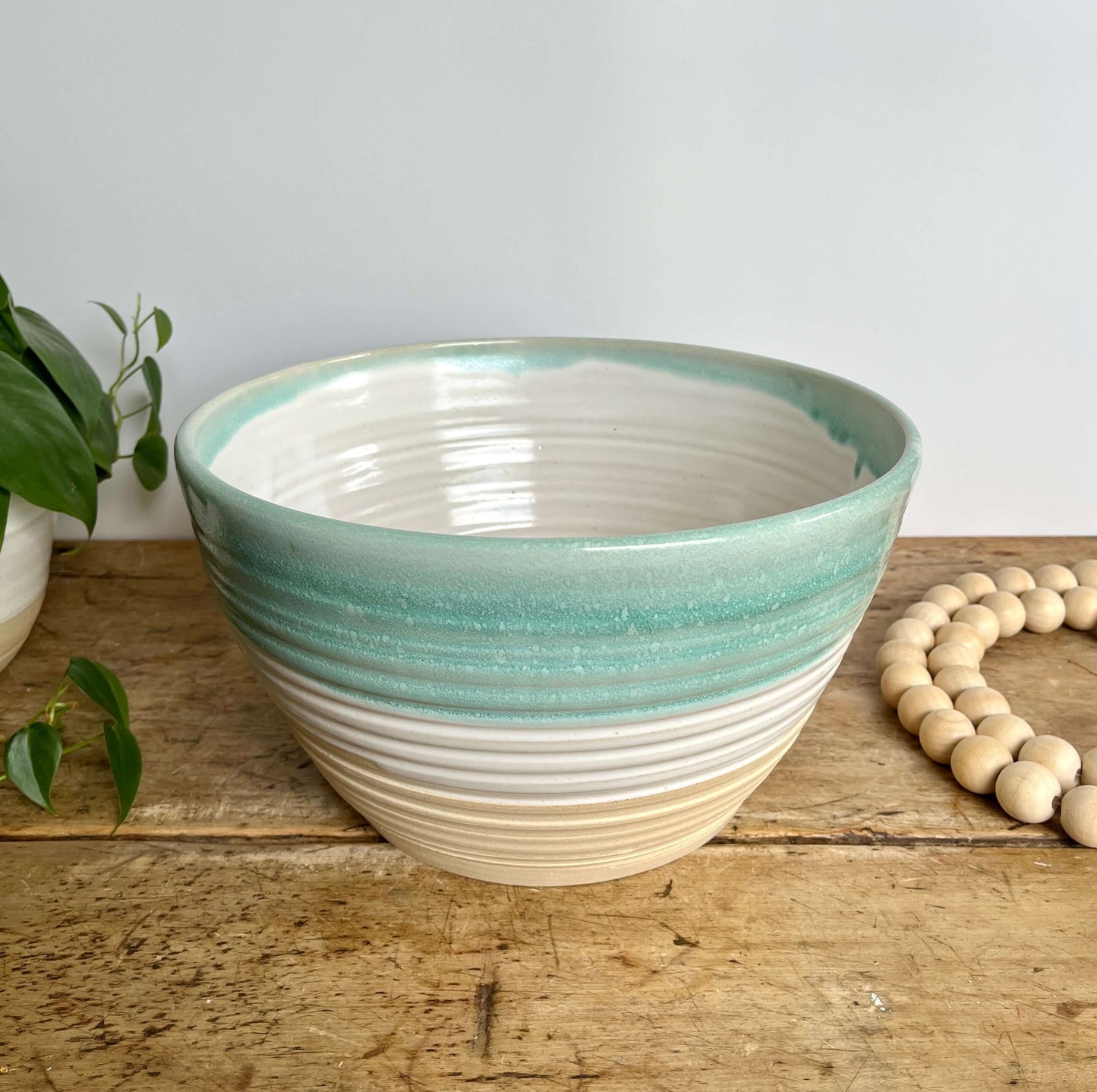 Large Ceramic Serving Bowl | White