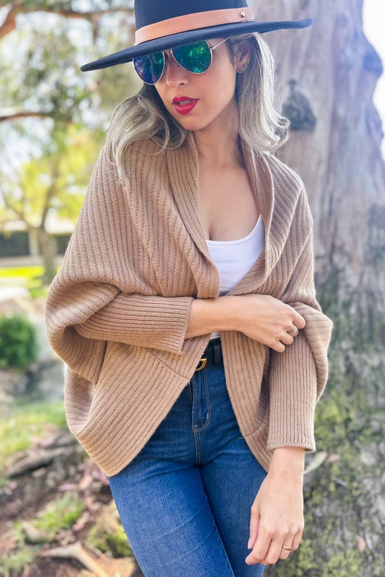 Shrug Sweater| Camel
