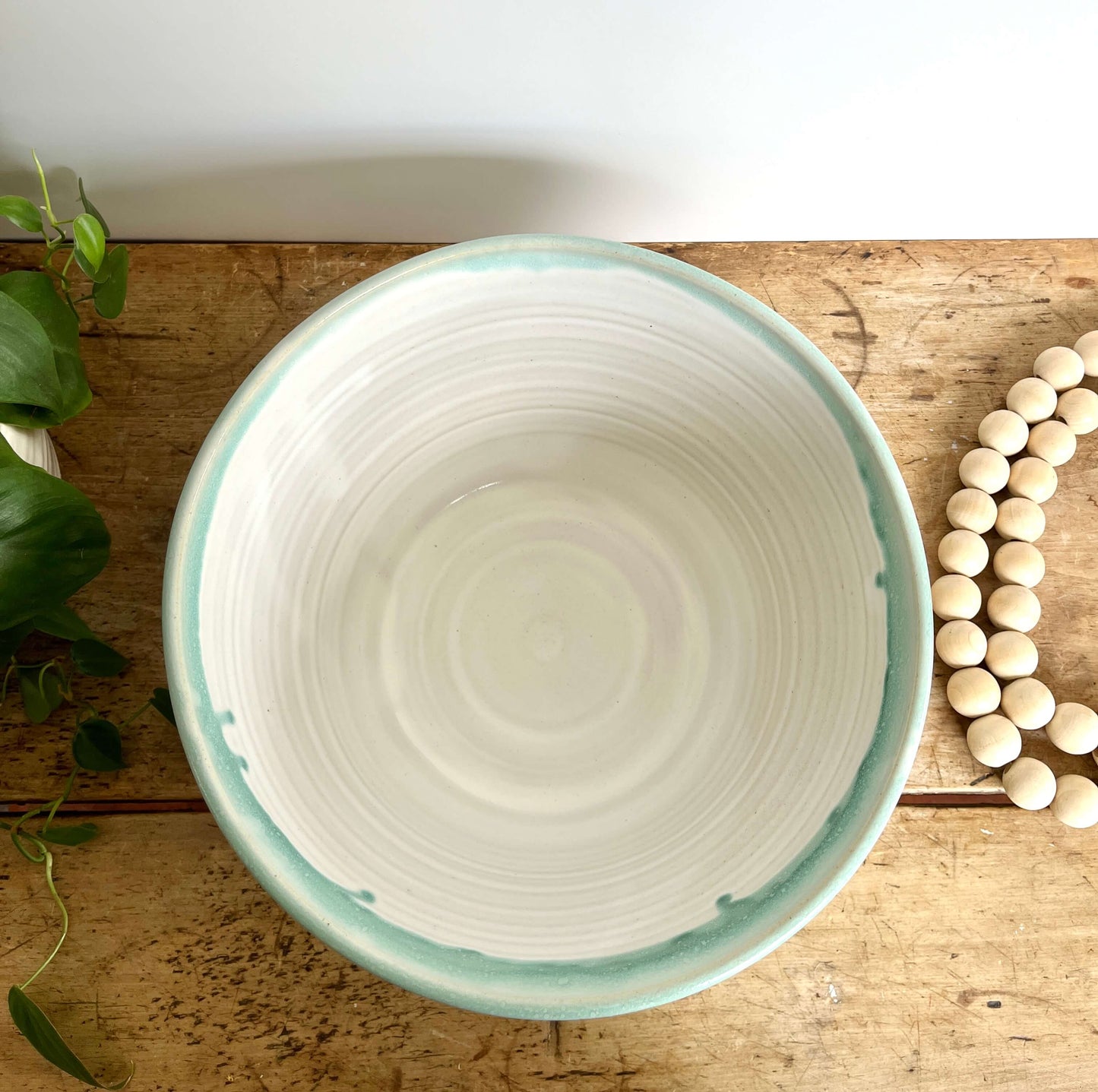 Large Ceramic Serving Bowl | White