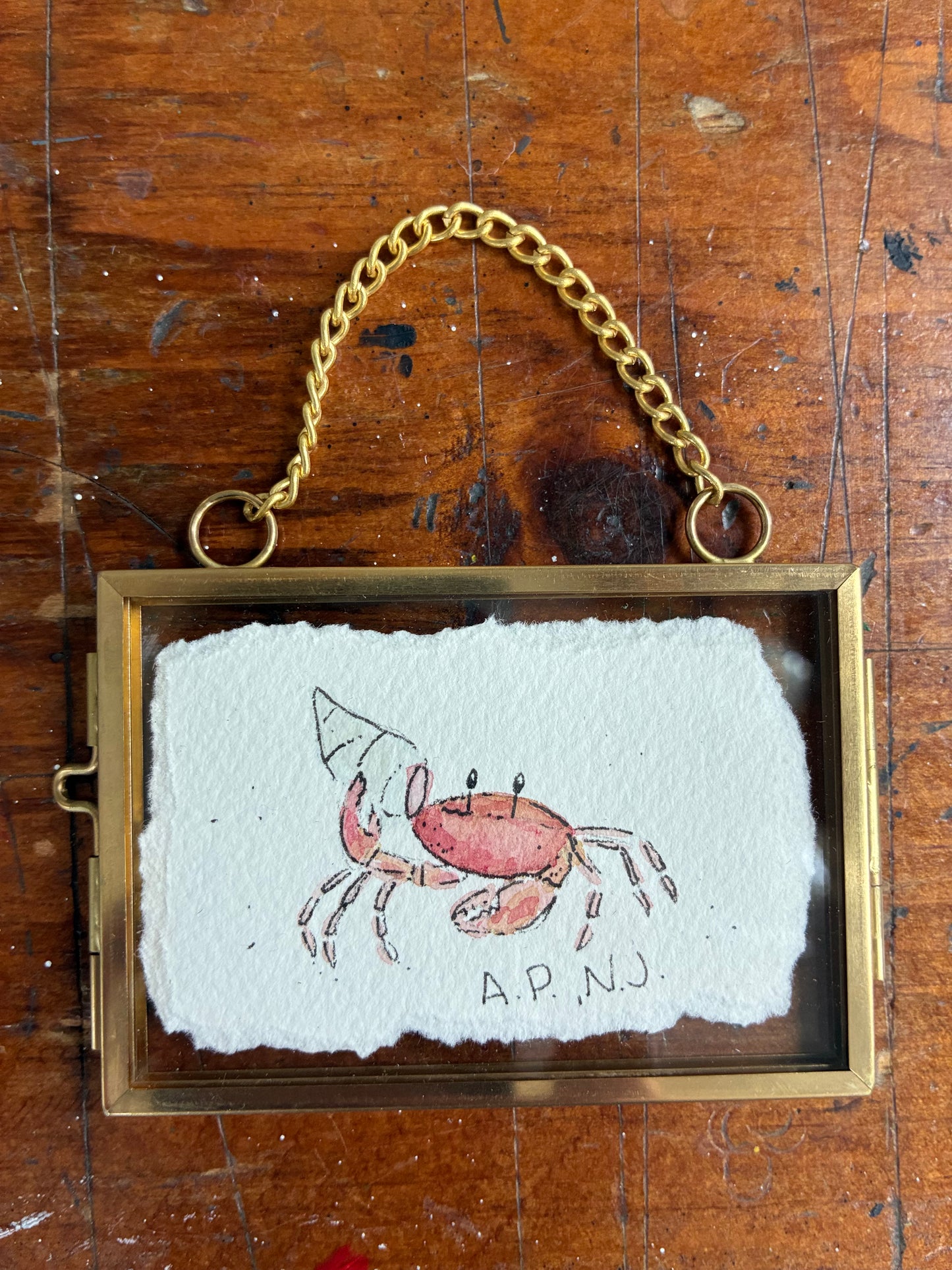 Original Watercolor Artwork | Crab