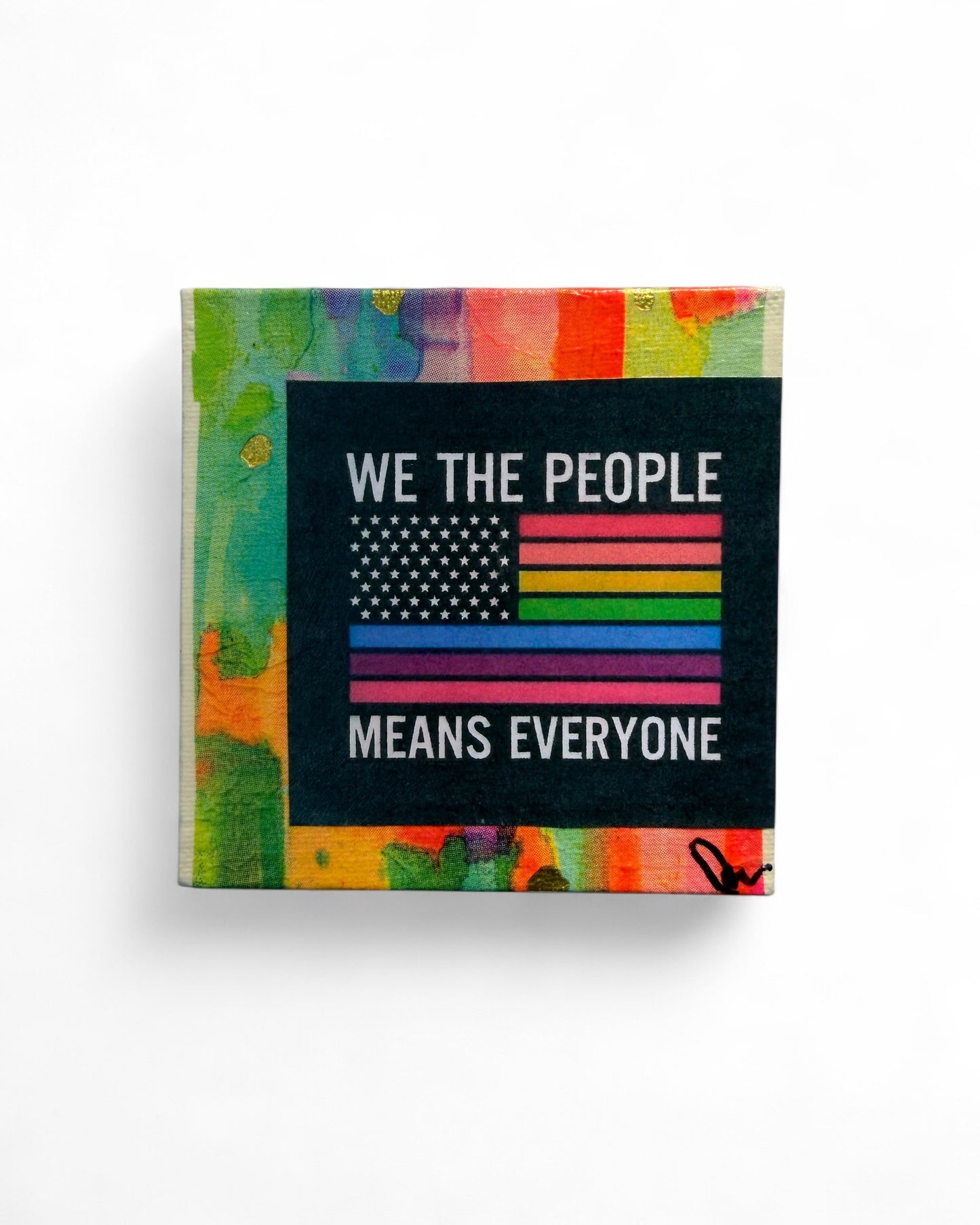 We the People | Mixed Medium Collage on Canvas