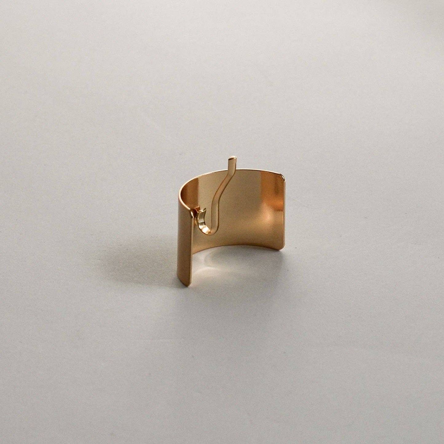 Metal Rectangular Hair Ponytail Cuff Stick | Gold