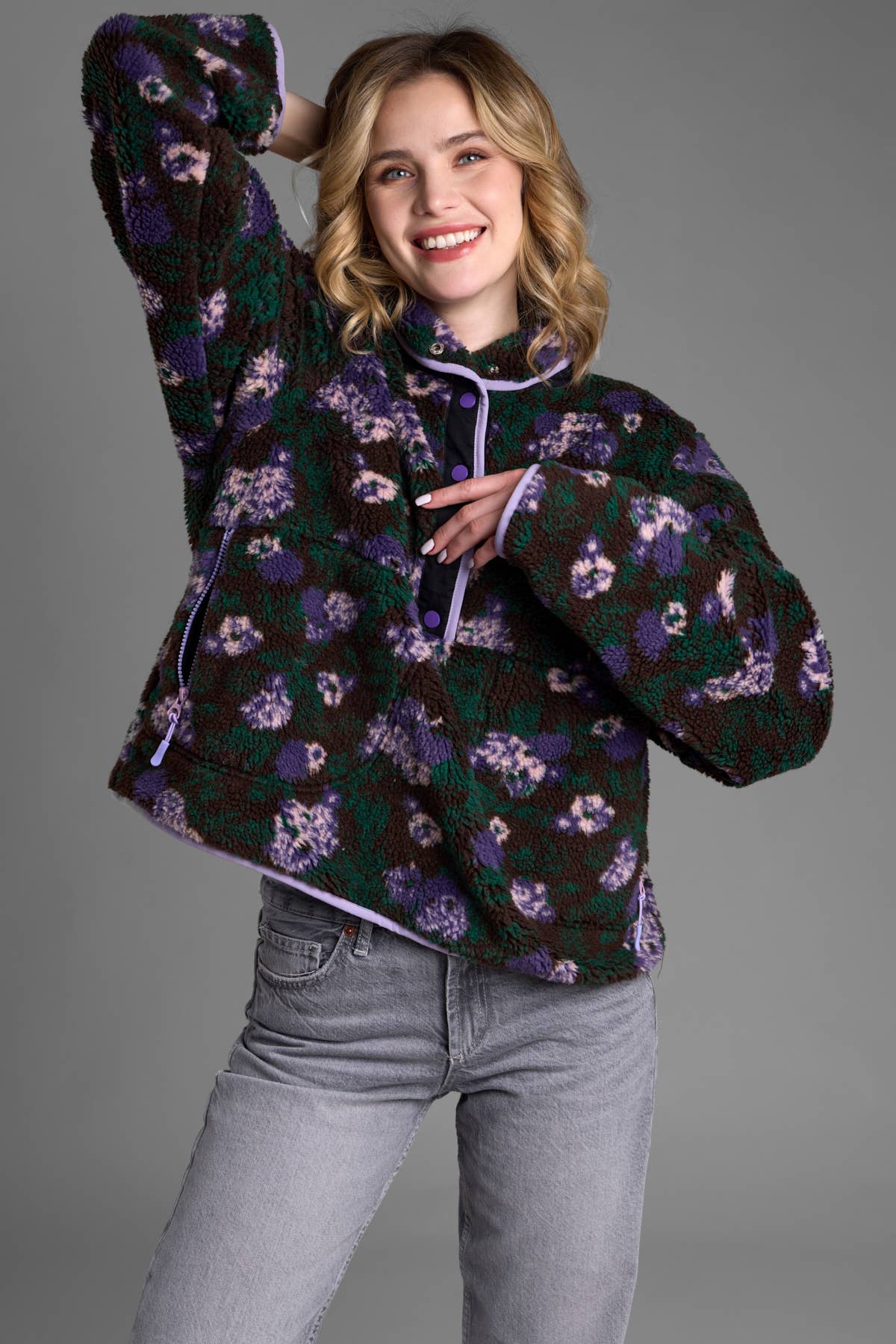 Sherpa Jacket | Black Combo