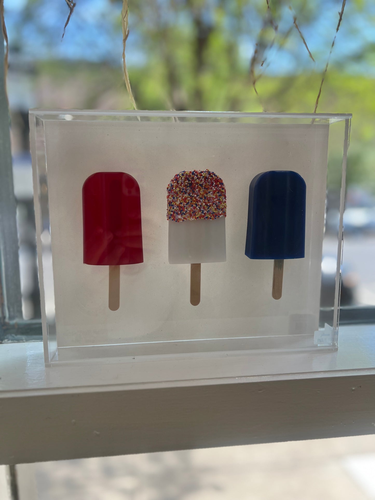 Resin and Acrylic 3 Popsicle Art