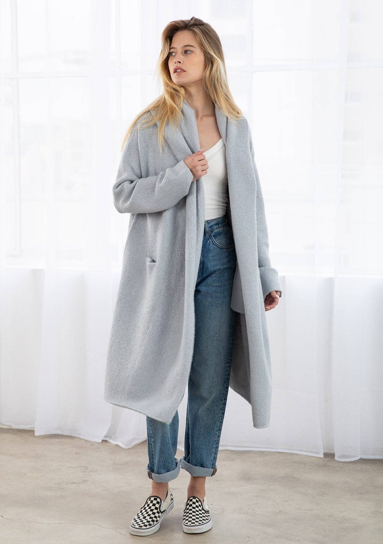 Hooded Sweater | Platinum