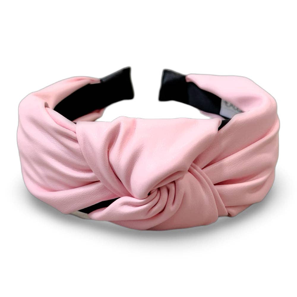 Light Pink Leather Headband