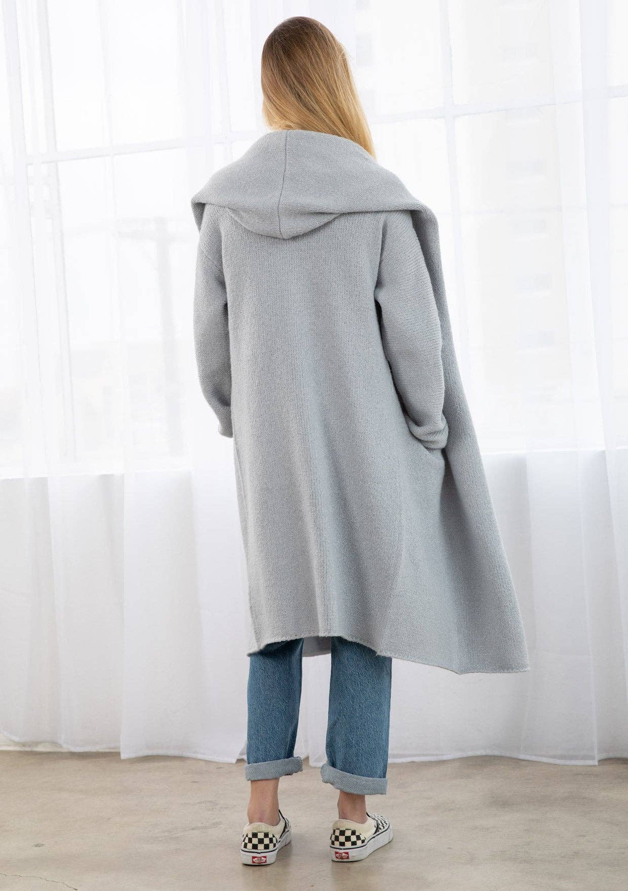 Hooded Sweater | Platinum