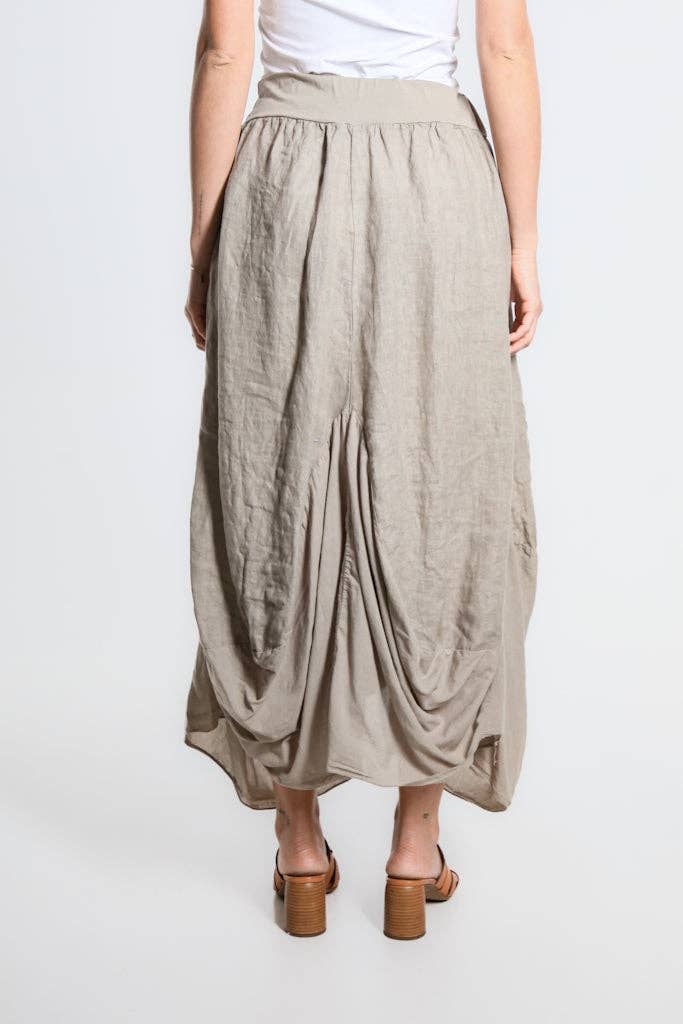 Bunched Pocket Skirt | Espresso