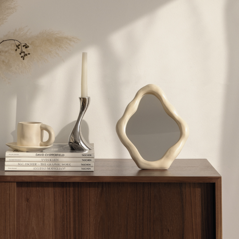 Puddle Mirror | Ivory