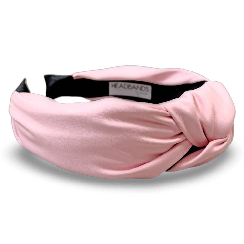 Light Pink Leather Headband