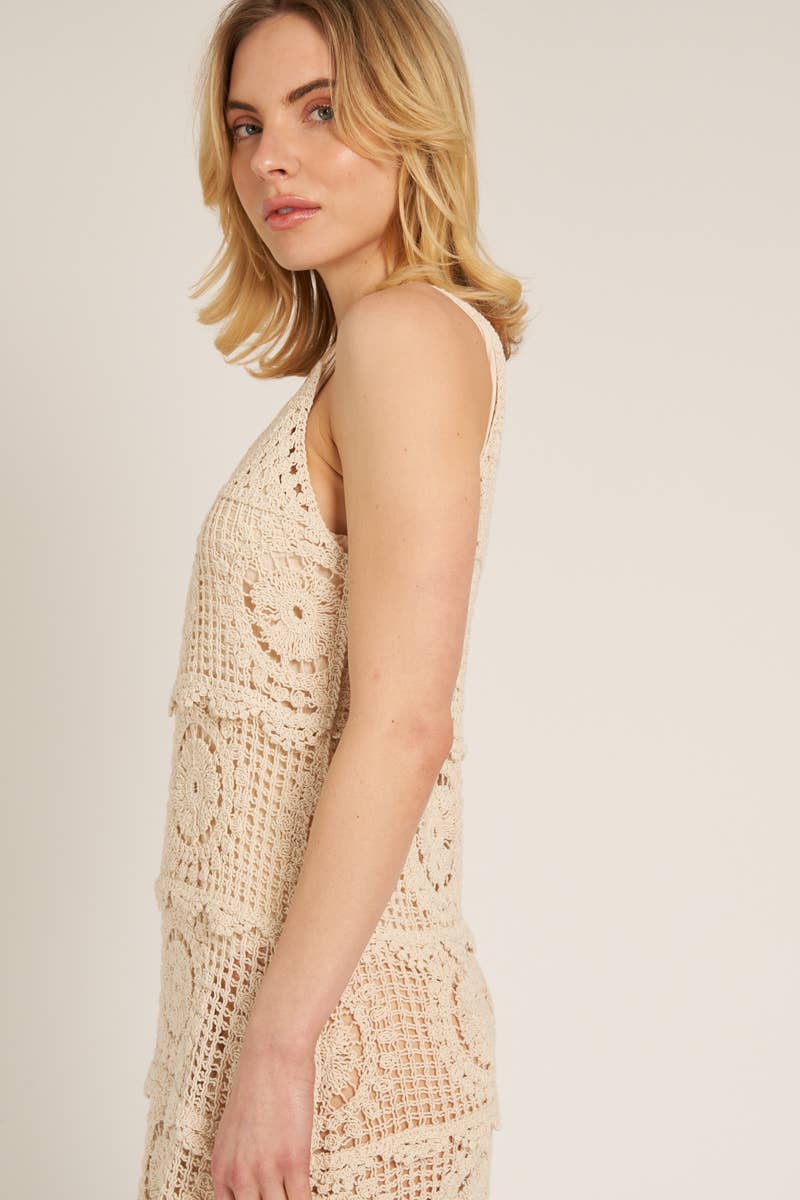 Dress | Crochet | Cream