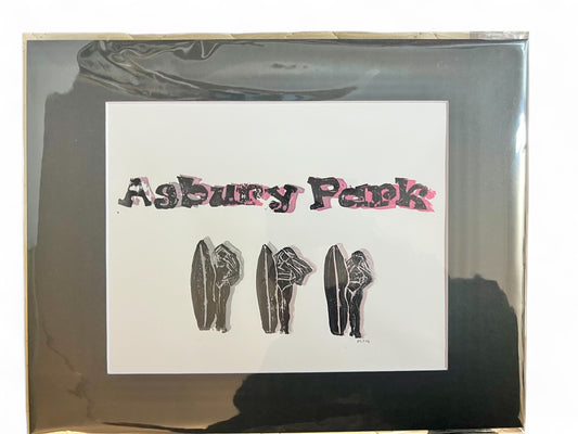 Asbury Park Block Print Artwork