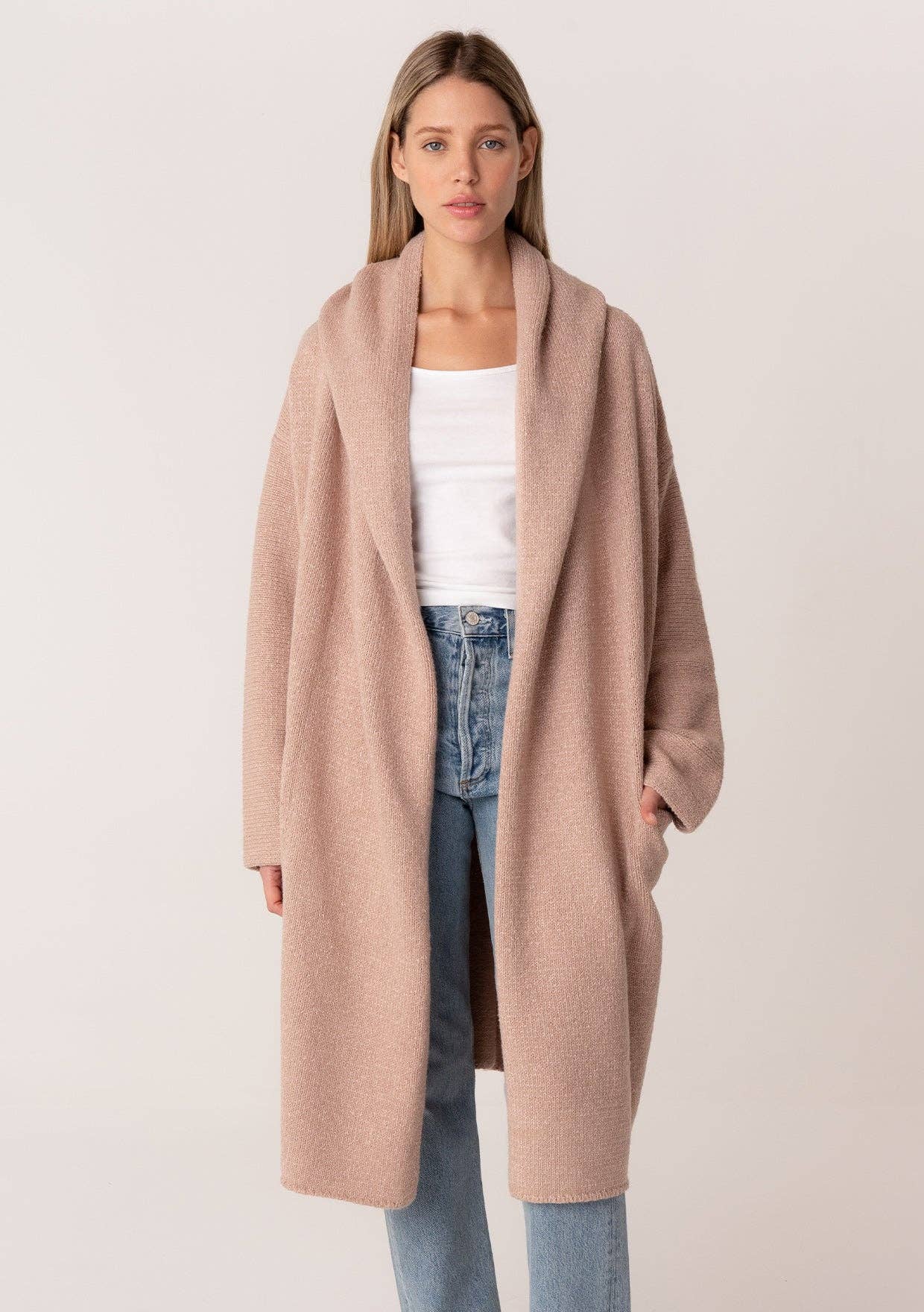 Oversized Hooded Cardigan |
Camel