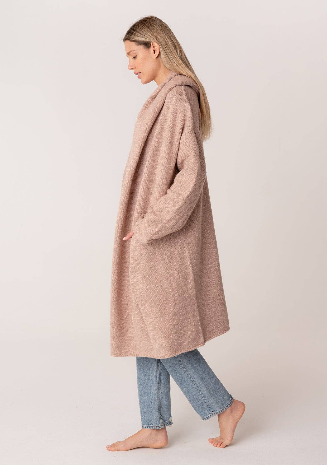 Oversized Hooded Cardigan |
Camel