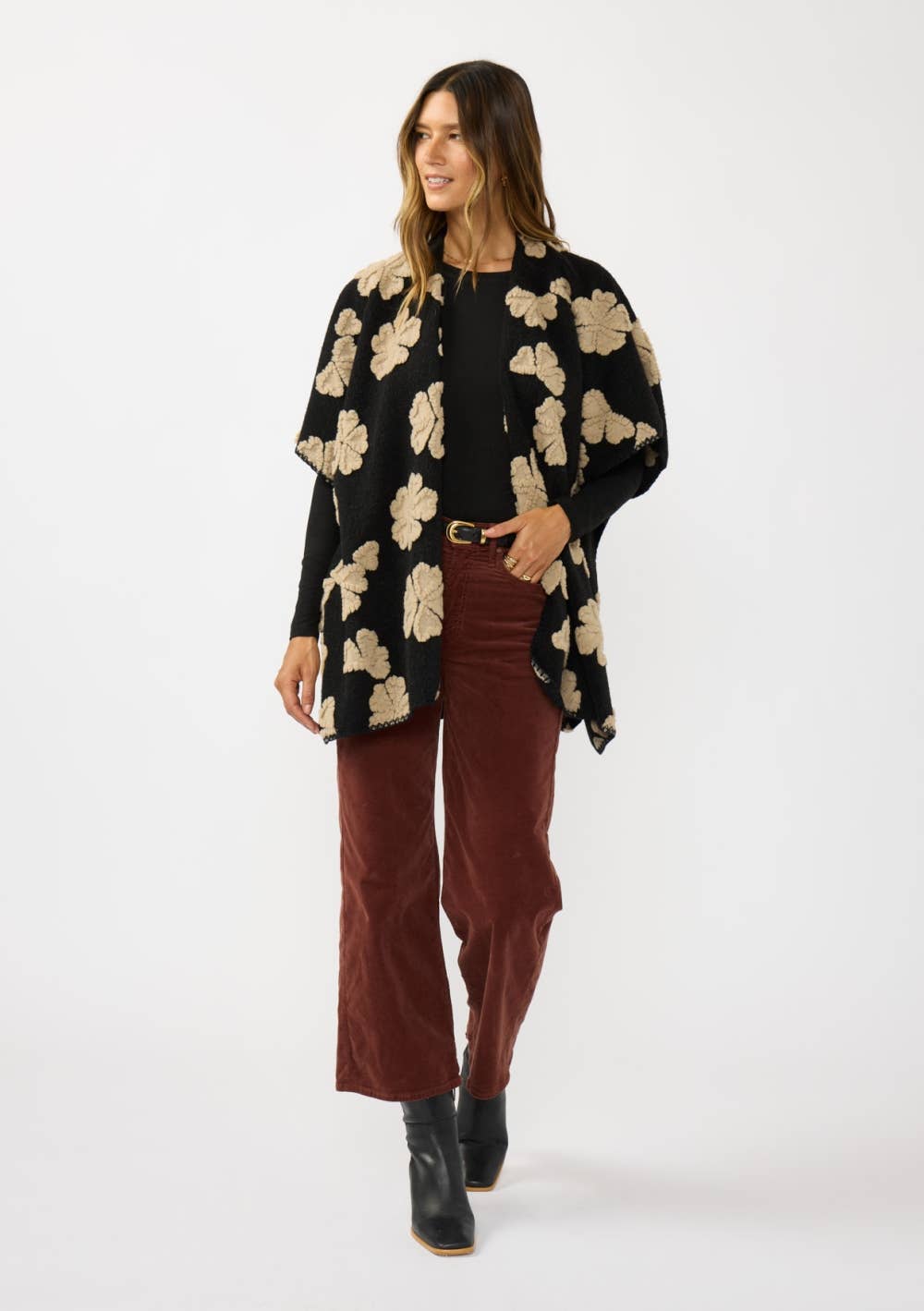 Floral Poncho
