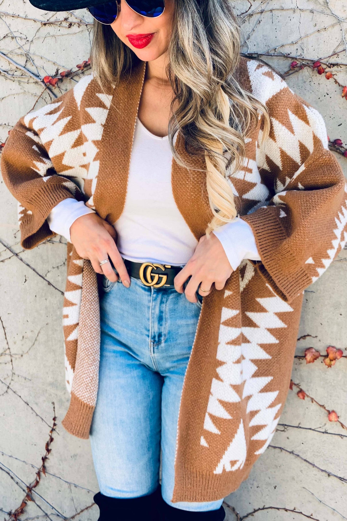 Sweater | Brown Aztec