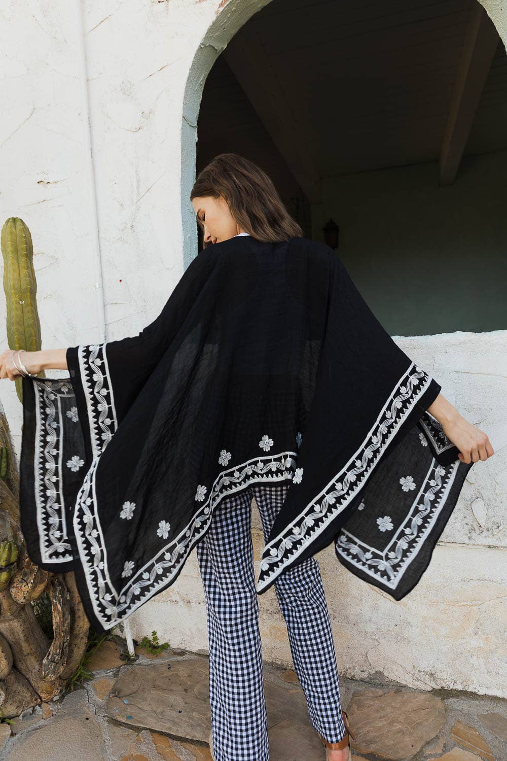 Kimono | Embroidered | Dusty Rose