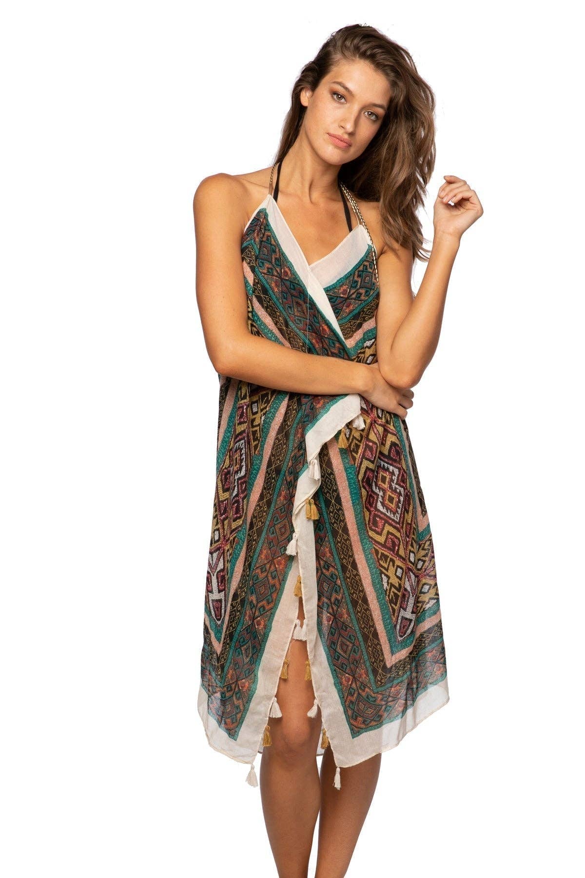 boho house dress Linen Maxi Dress for Women Cotton 1/4 Sleeve Lace Patch Loose Fit House Dresses Summer Casual Beach Boho Sundress