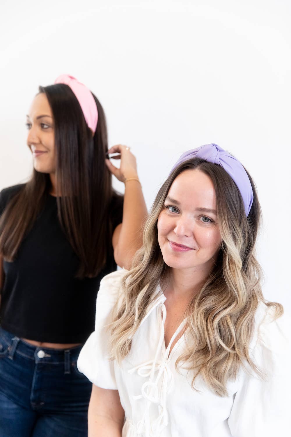 Lilac Leather Headband