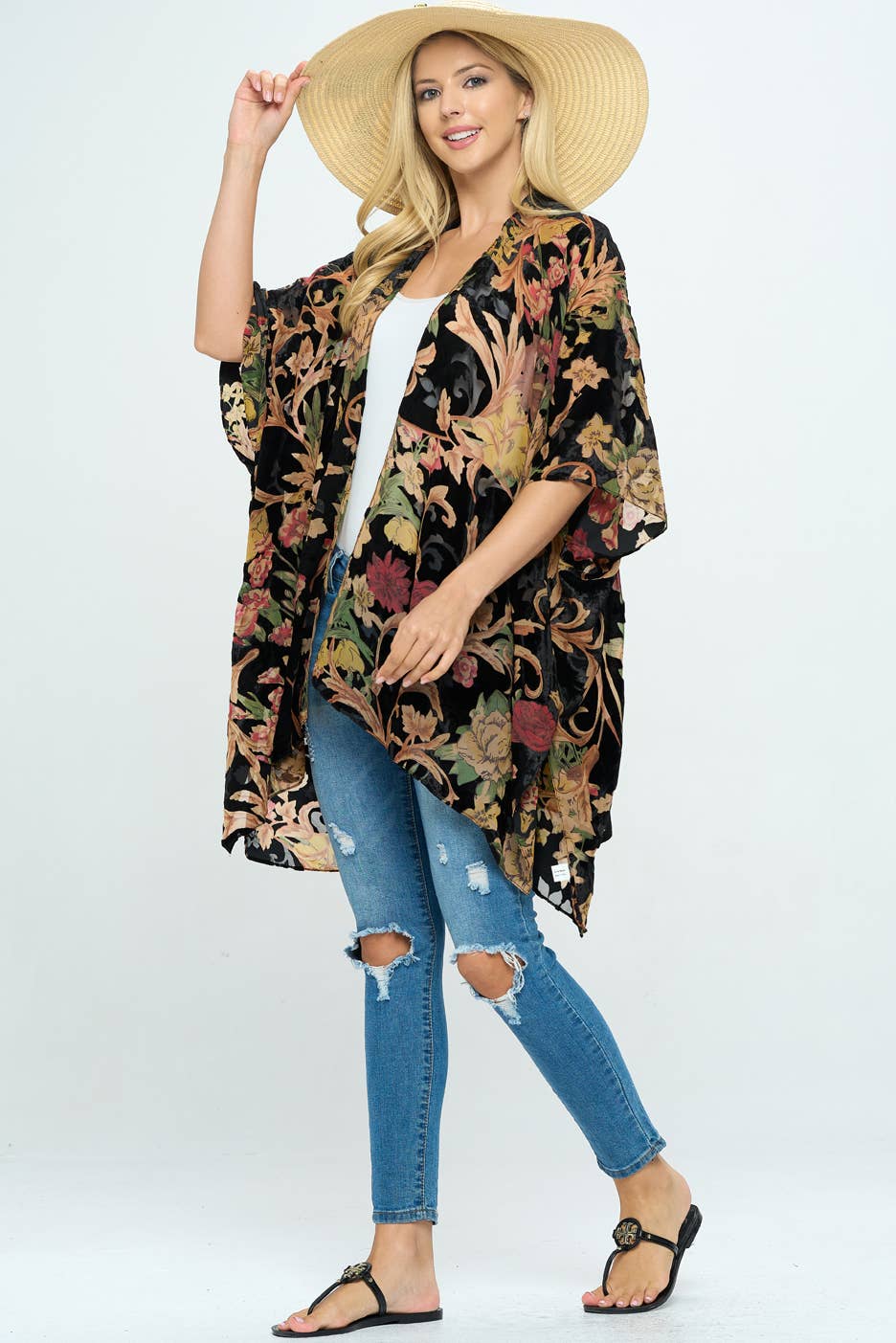Kimono | Velvet | Floral