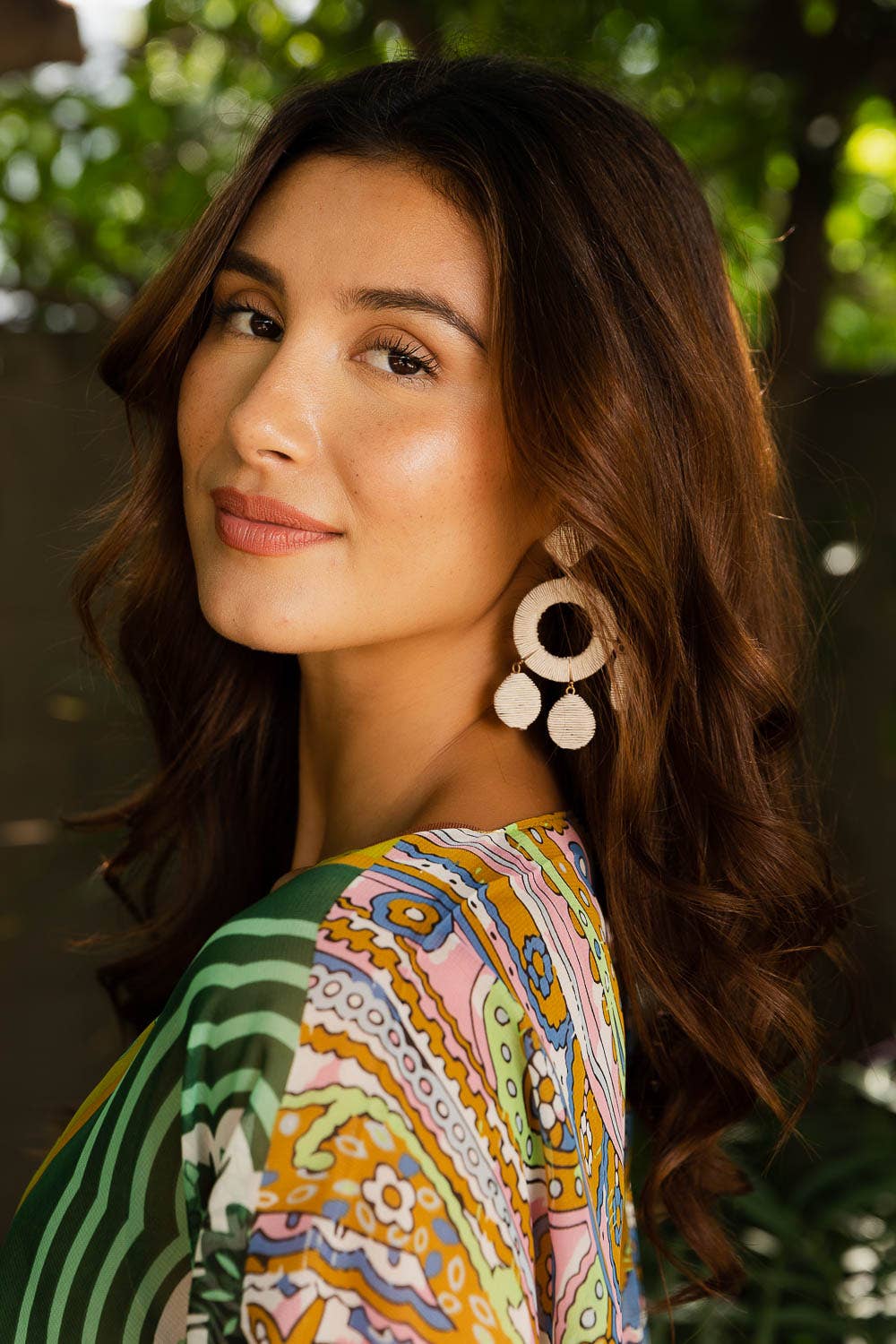 Earrings | Raffia Teardrop