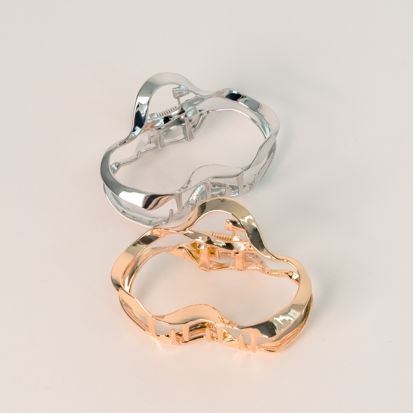 Wave Hair Claw Clip | Silver