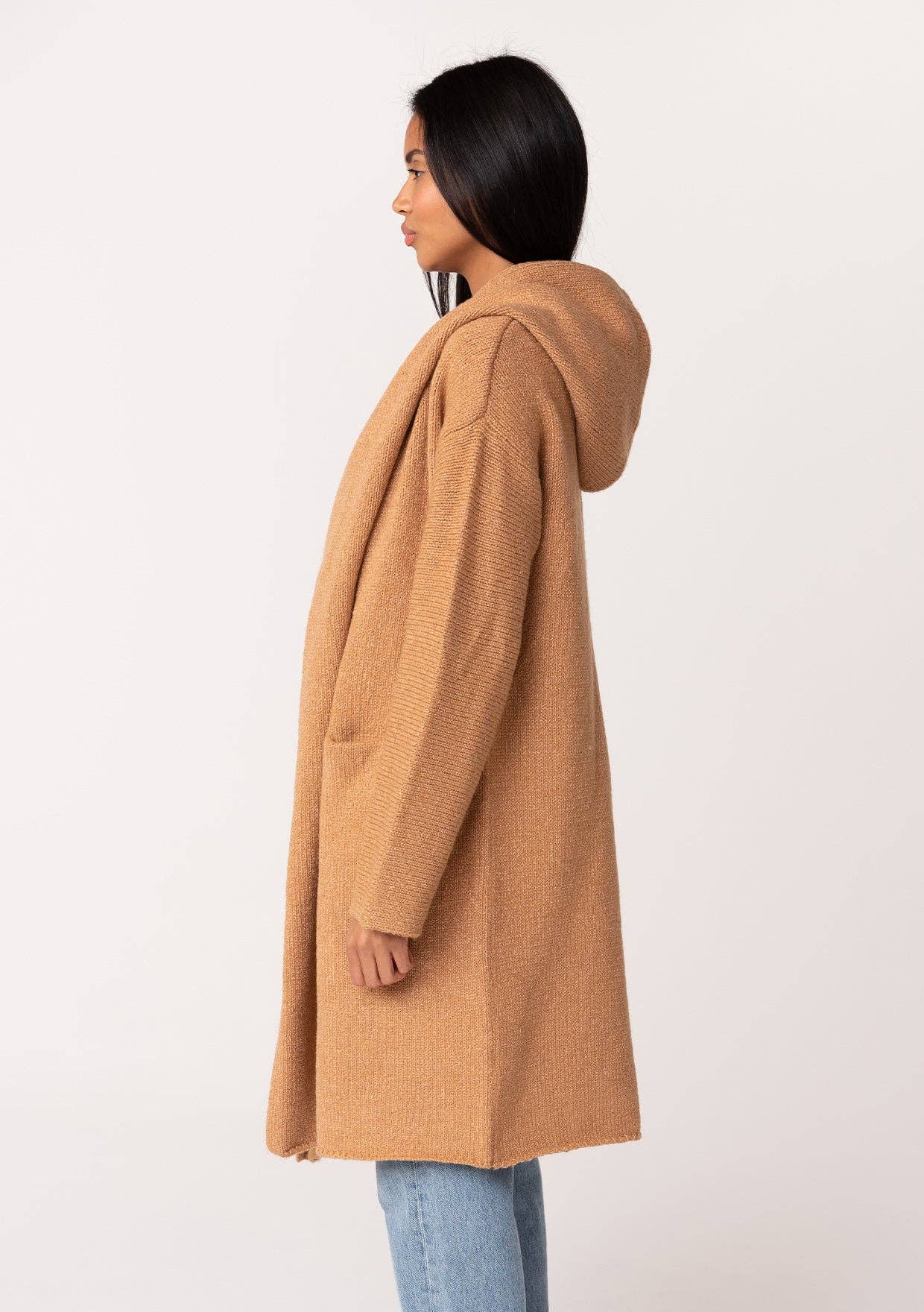 Oversized Hooded Cardigan |
Camel