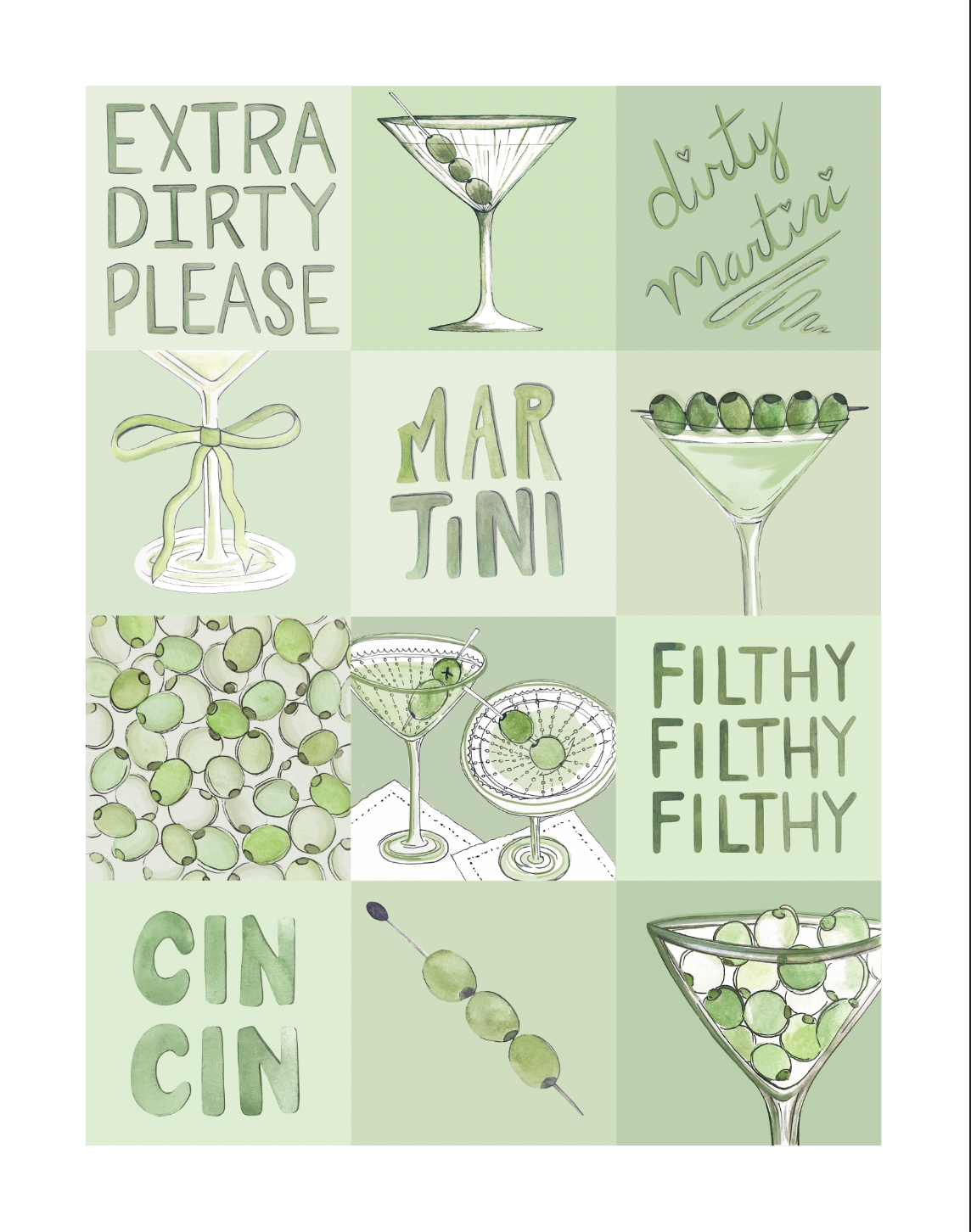 Martini Print