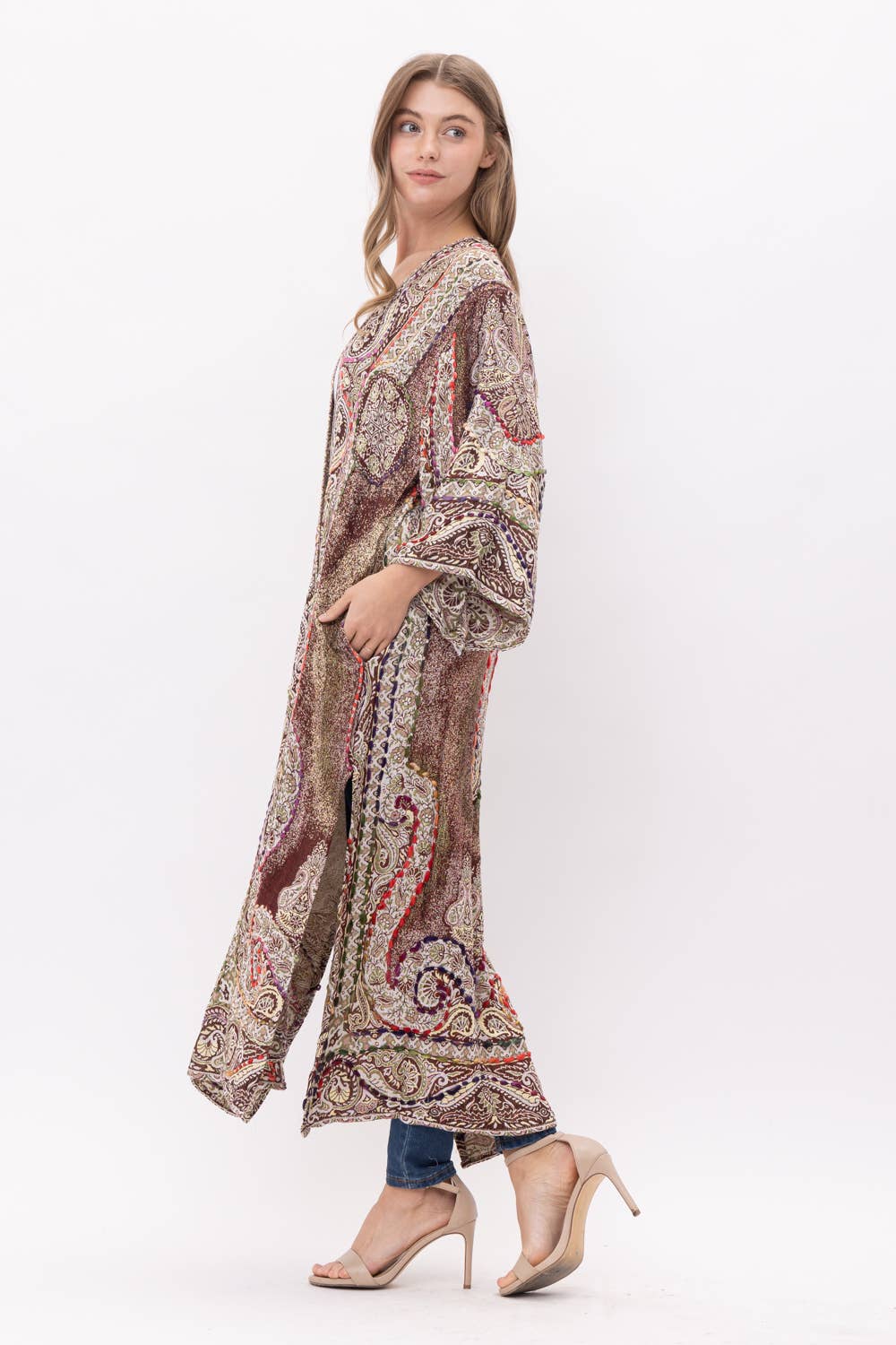 Kimono | Plum Paisley