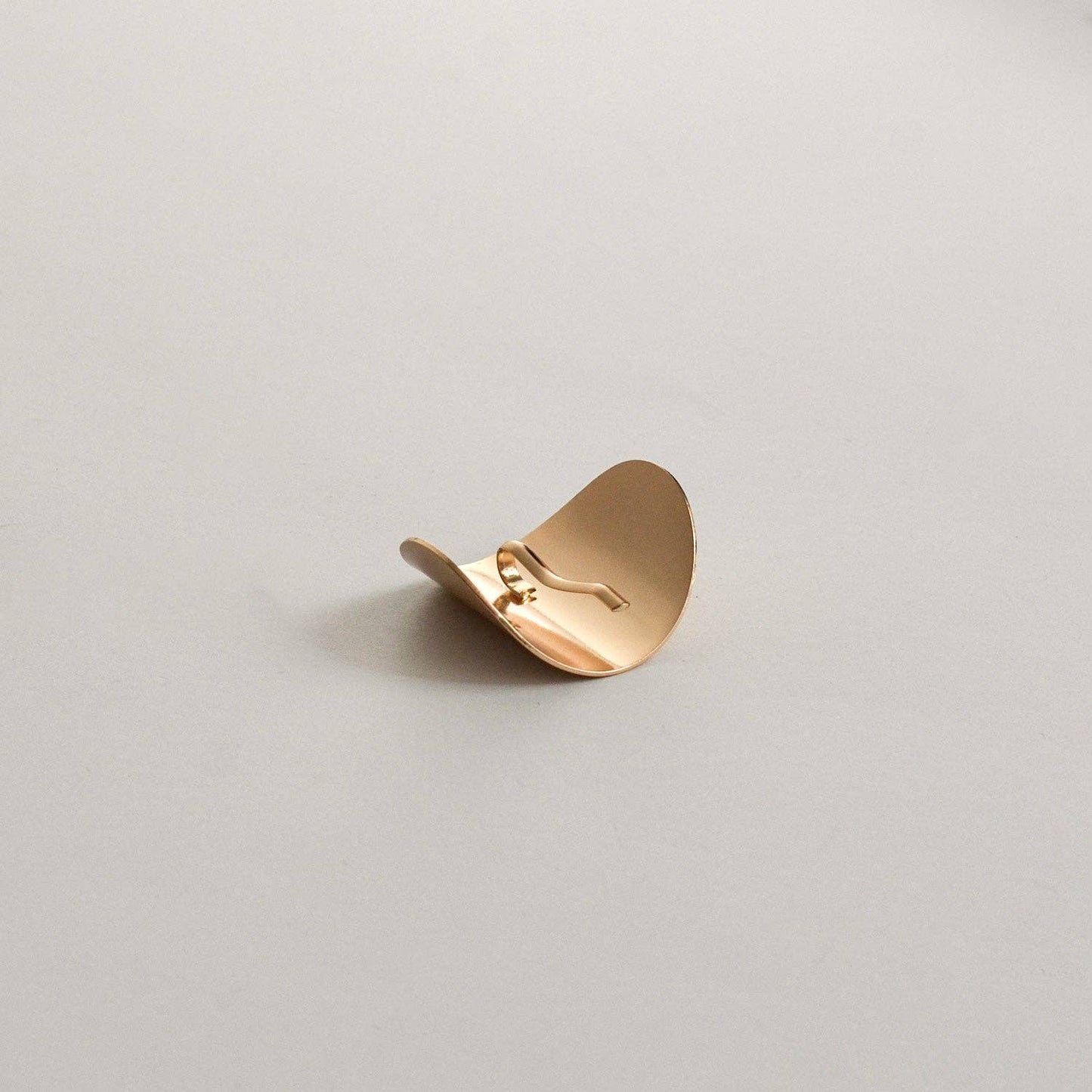 Metal Oval Hair Ponytail Cuff Stick | Gold