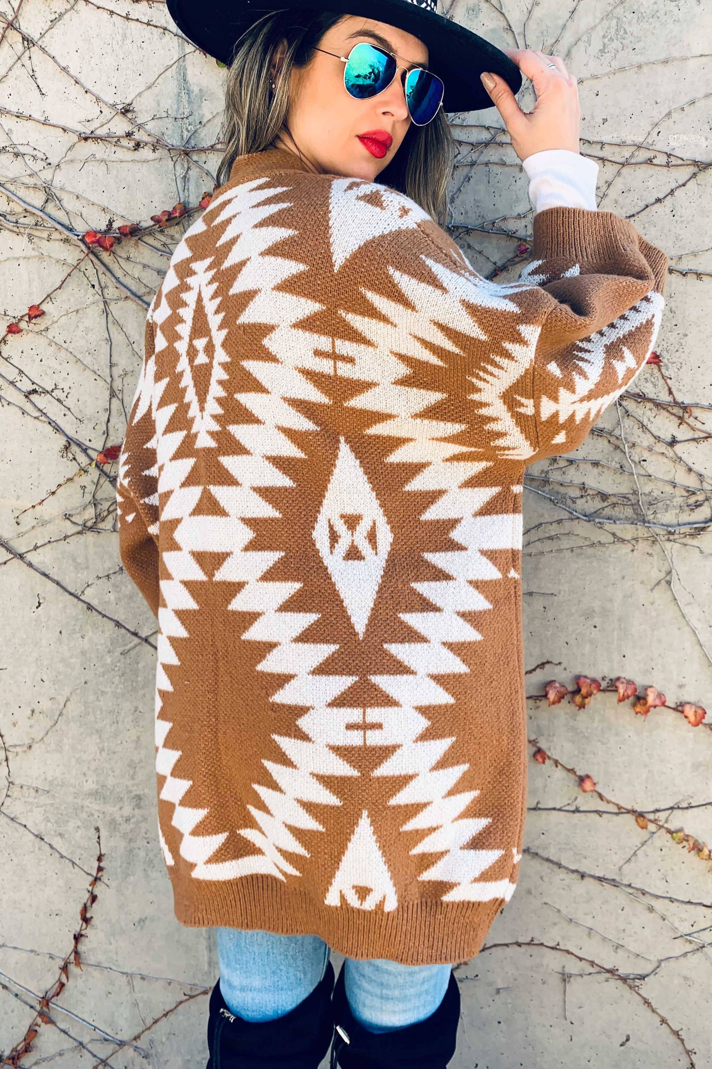 Sweater | Brown Aztec