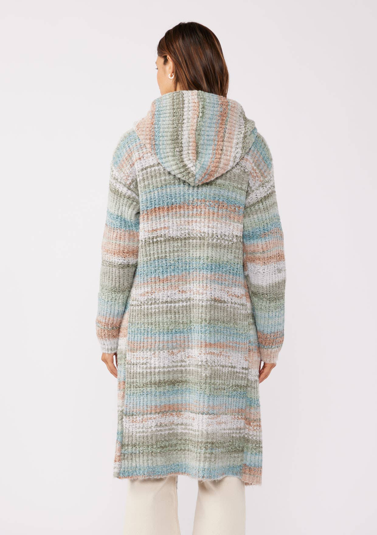 Hooded Sweater | Navy Stripe