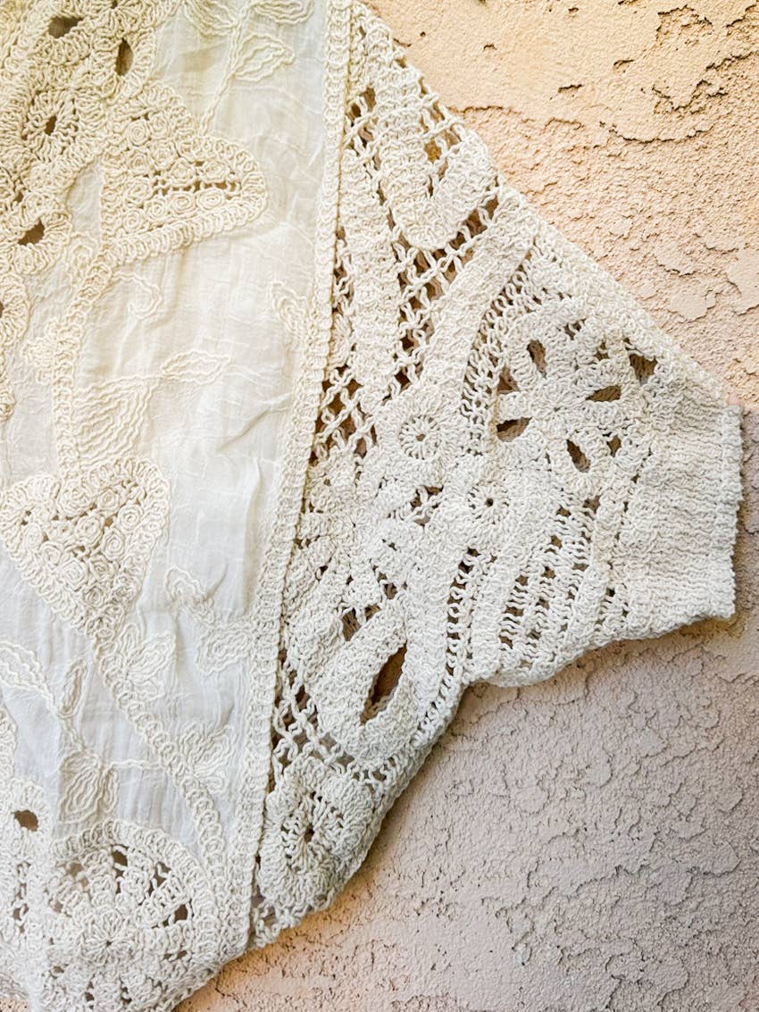 Lace Button Down Cardigan