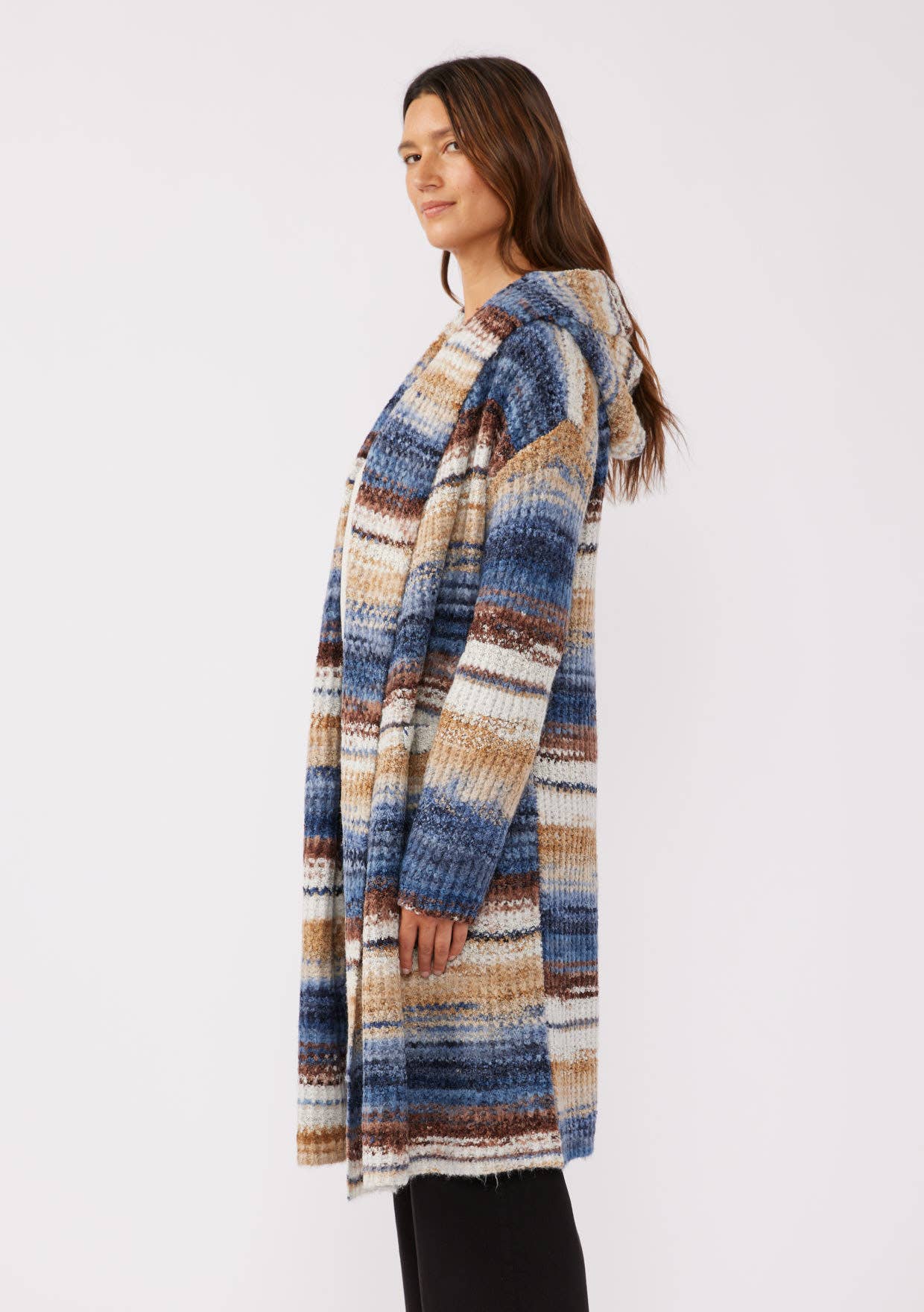 Hooded Sweater | Navy Stripe