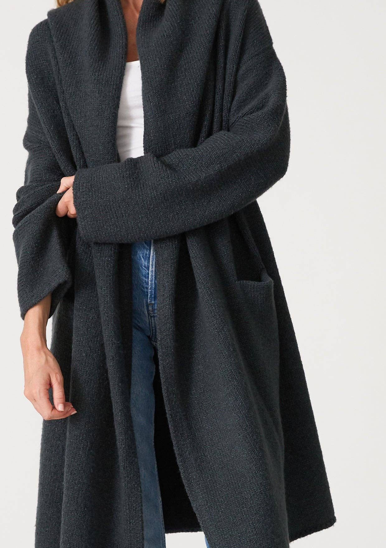 Oversized Hooded Cardigan |
Camel