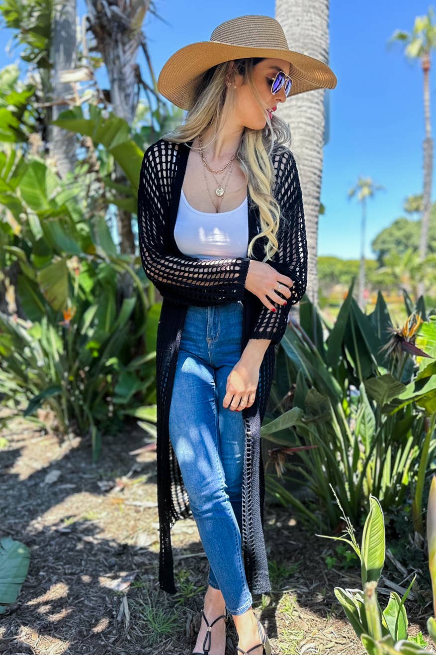 Crochet Sweater | Black