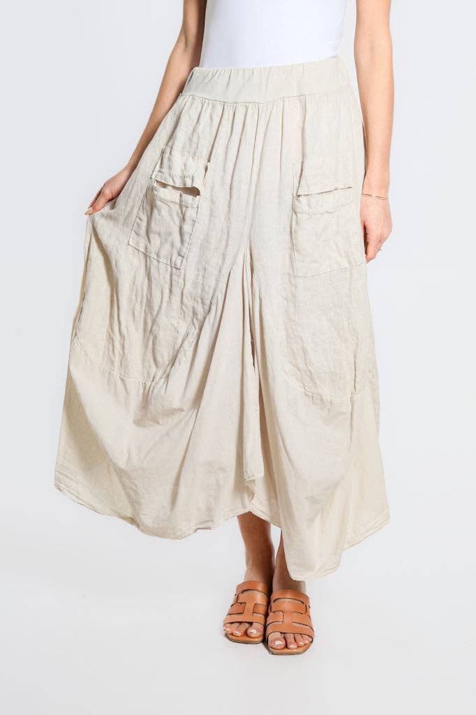 Bunched Pocket Skirt | Espresso