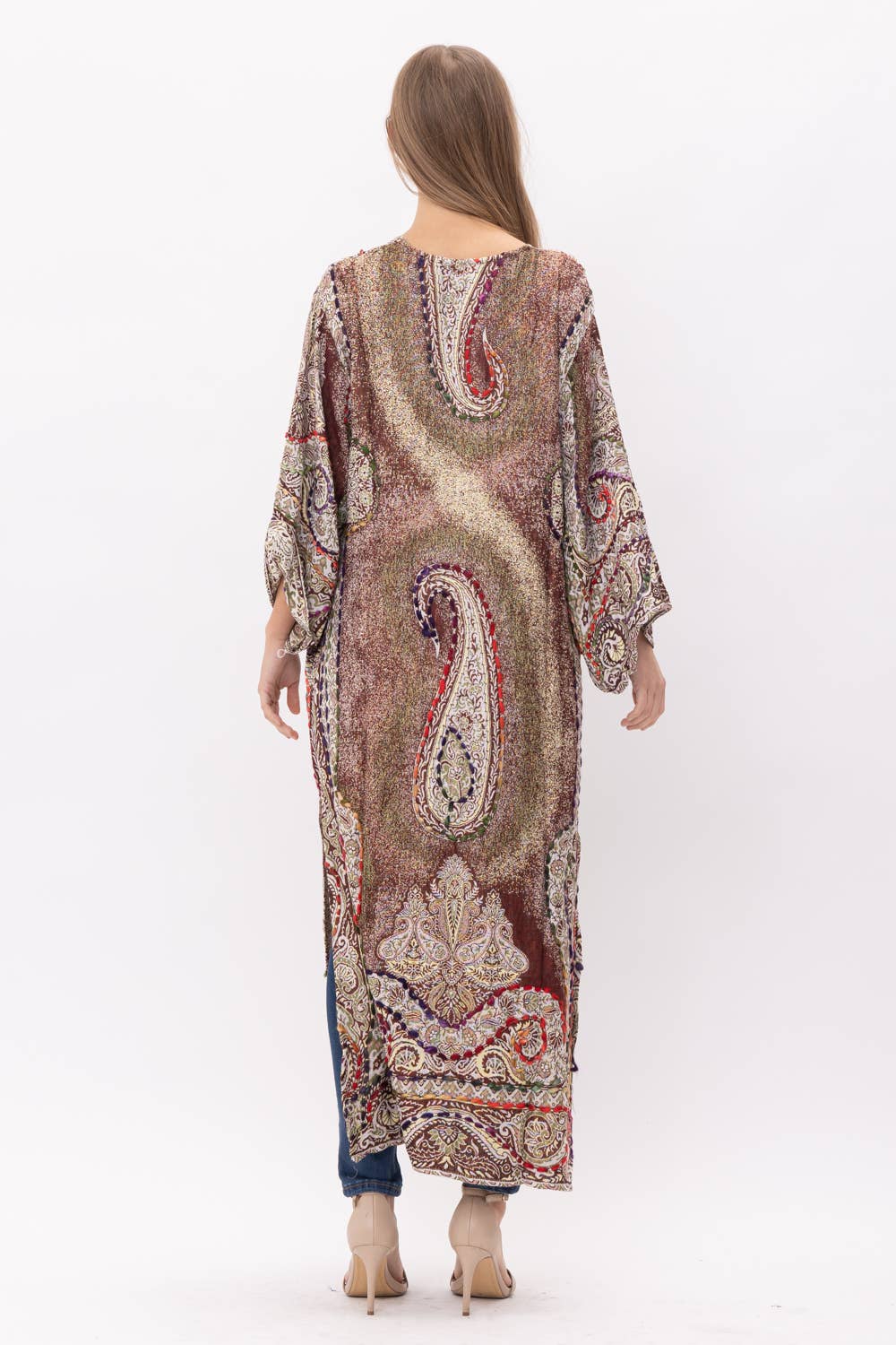 Kimono | Plum Paisley
