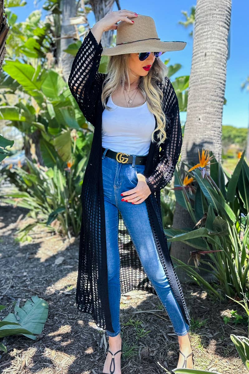 Crochet Sweater | Black