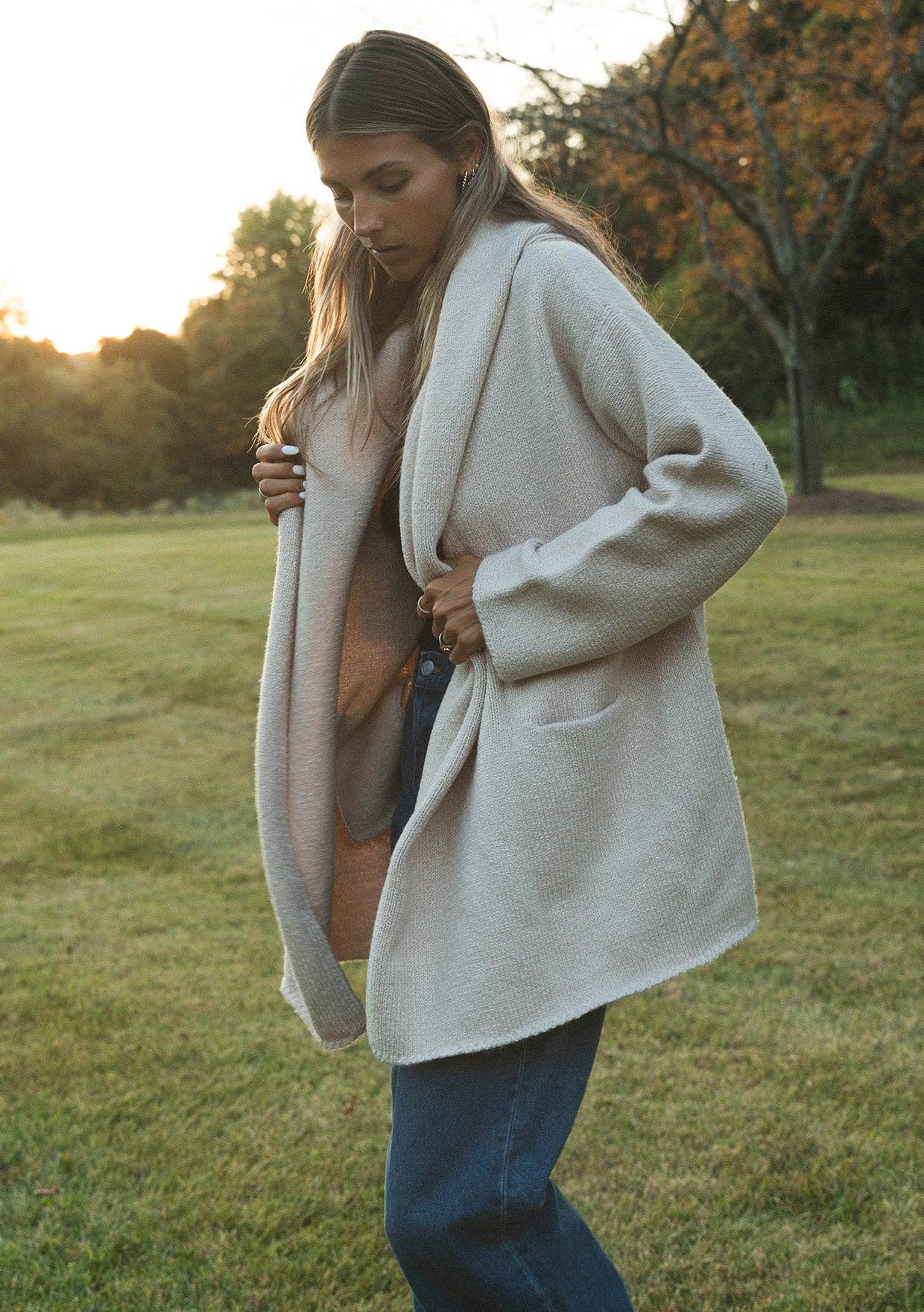 Hooded Sweater | Heather Grey