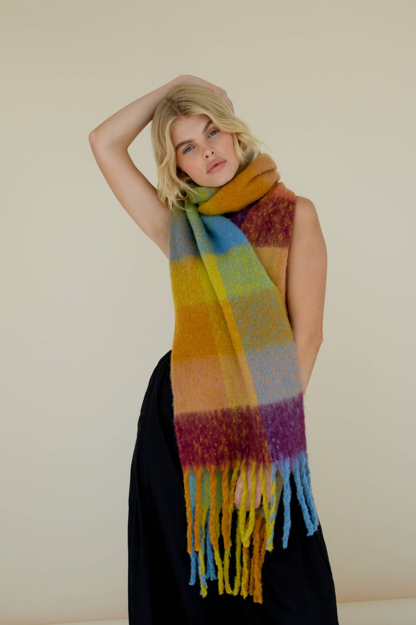 Scarf | Yellow Check